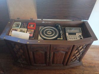 Vintage record/8track/recording station.