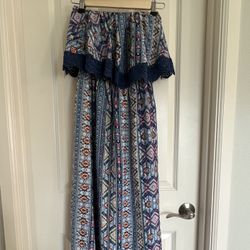 Womens BOHO maxi Dress Size Medium