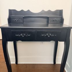 Black Vanity Desk 