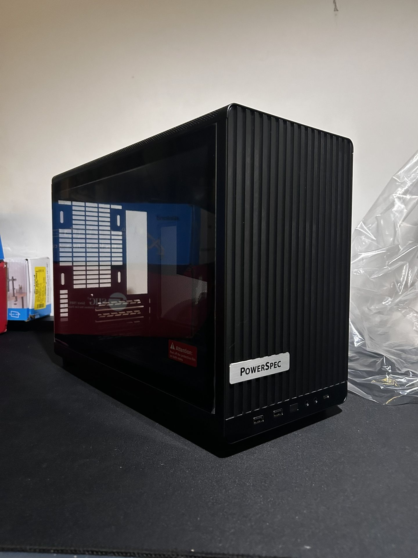 Powespec A3 Tempered Glass MicroAtx Gaming Pc Case