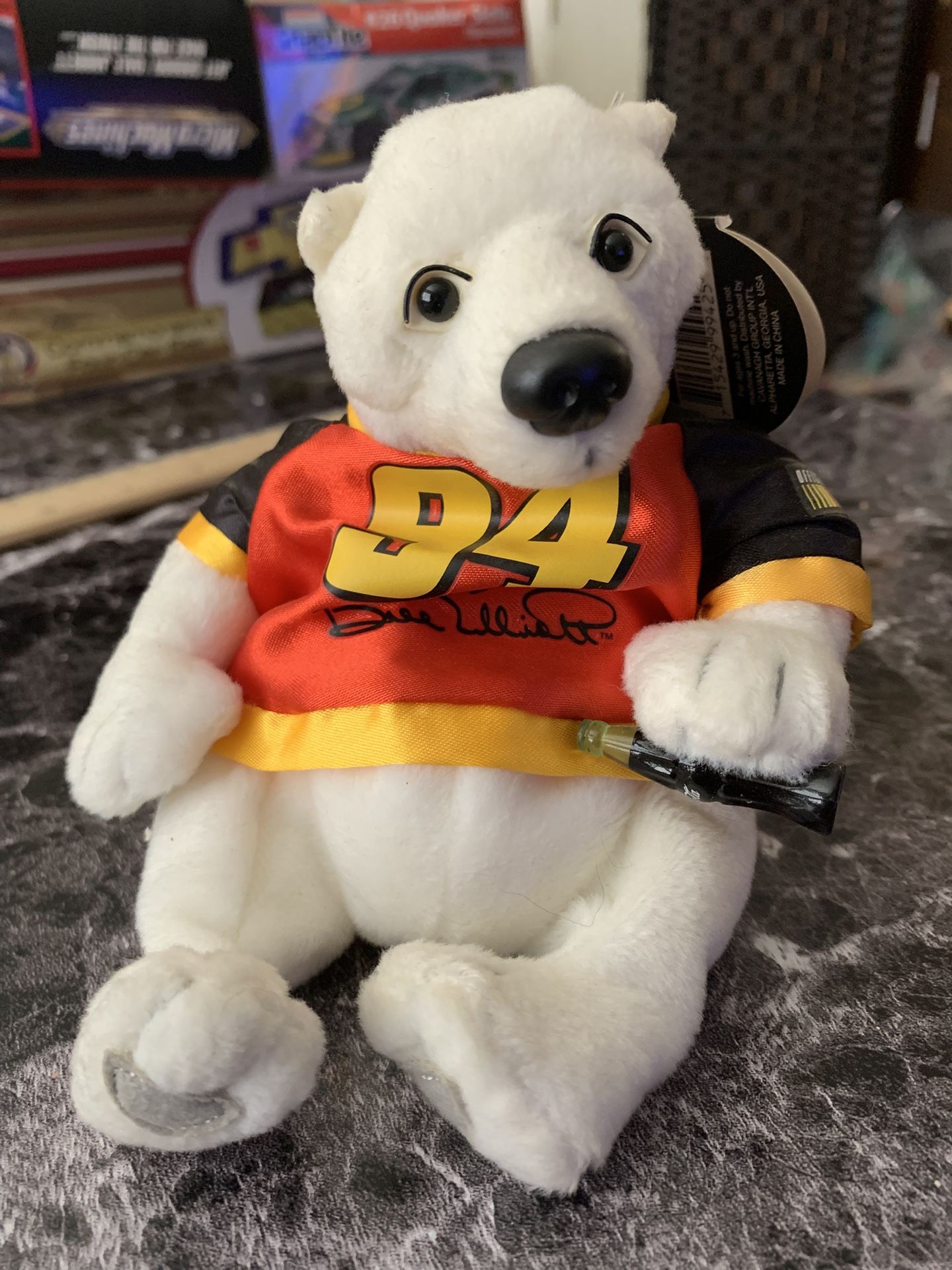 Coca-cola NASCAR Polar Bear Plushie
