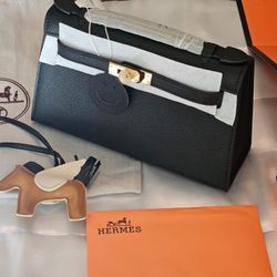 Brand New, Leather Ladies Clutch W/Box