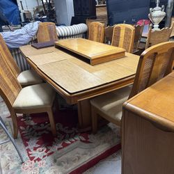Long Dining Table With 6 Chairs
