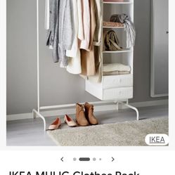 Like New Ikea Clothing Rack X2
