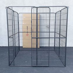 (Brand New) $145 Dog 8-Panel Playpen, Each Panel 64” Tall X 32” Wide Heavy Duty Pet Exercise Fence Crate Kennel Gate 