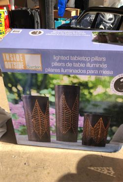 Set of 3 pieces outdoor indoor lights