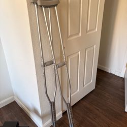 Adjustable Aluminum Crutches – Adult Size