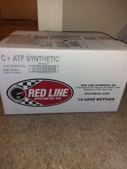 12 pack of redline full synthetic Automatic transmission fluid.