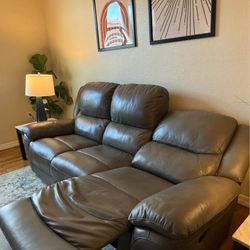 Sofa leather reclining  set