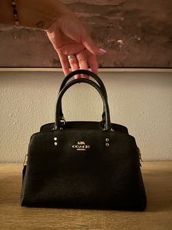Black bag with gold hardware