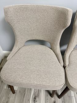 Brand New Wooden Dining Chairs, Wingback Upholstered Dining Chairs Kitchen Dining Room and Cafe