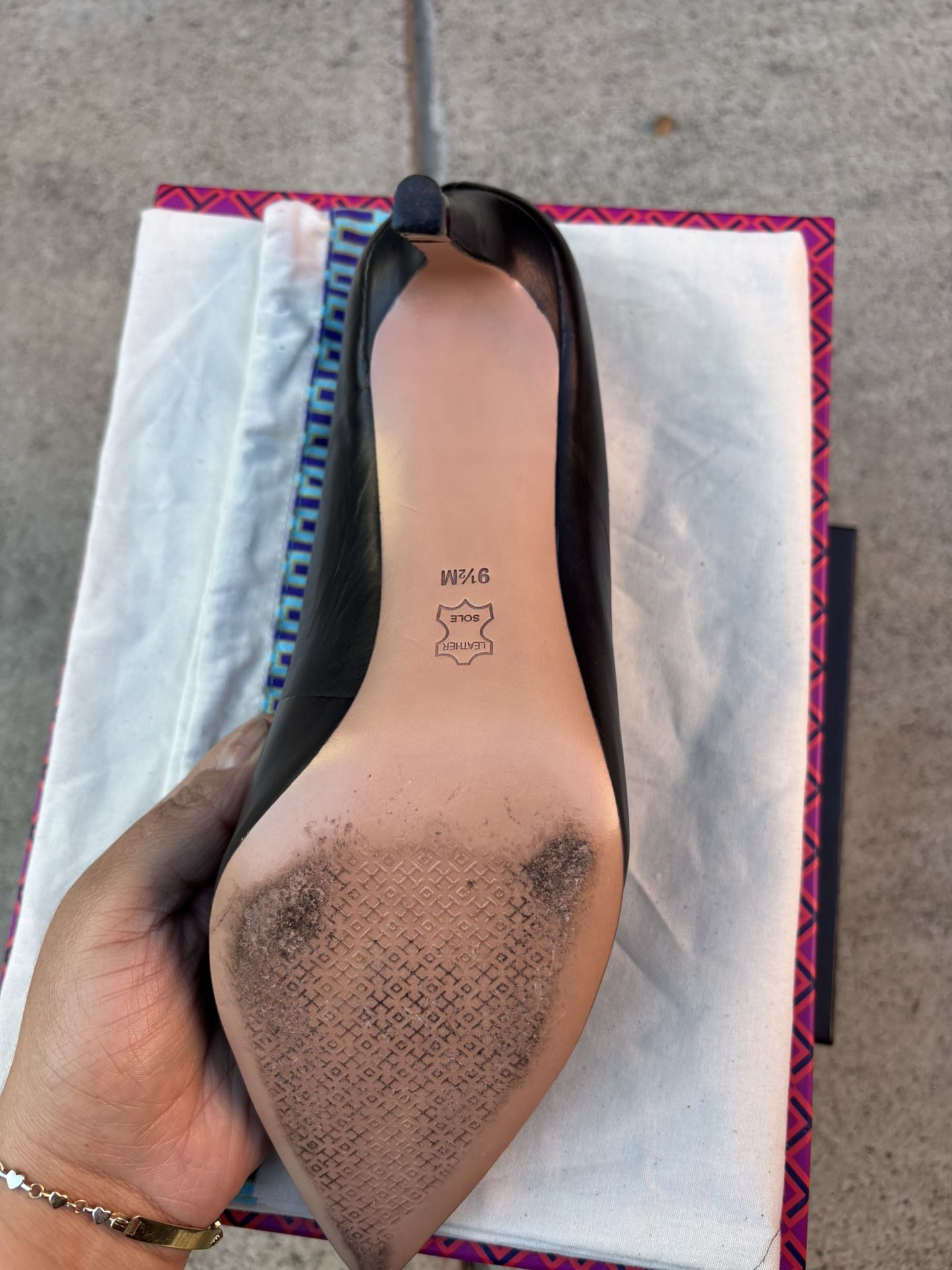 Tory Burch Black Leather Pumps Greenwich 85mm