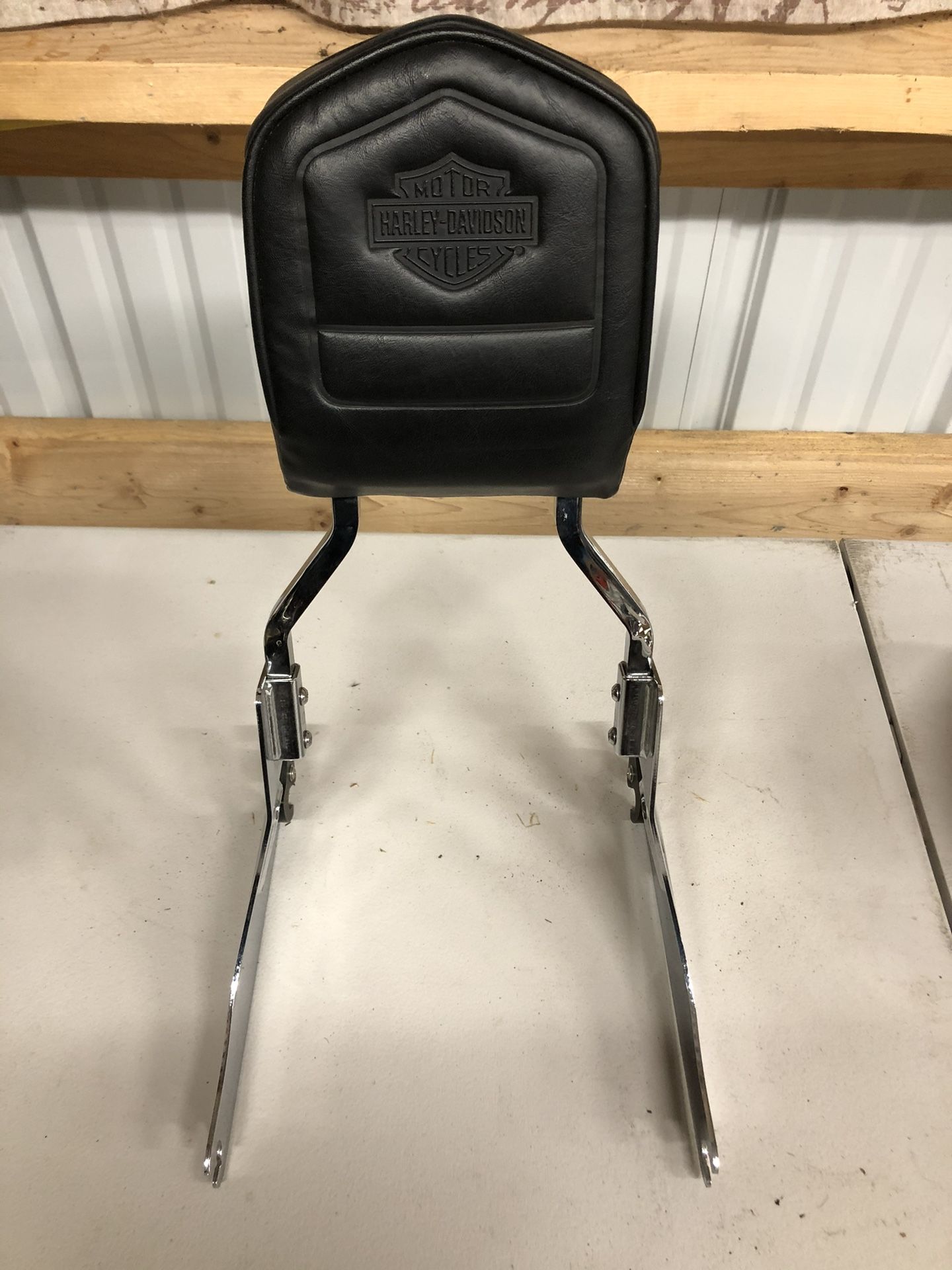 HARLEY DYNA BACKREST SISSY BAR BLACK DETACHABLE STREET BOB 2006-2017 BACK REST