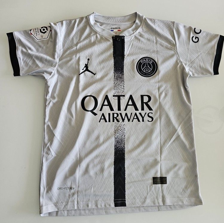 New PSG Messi Grey Soccer Jersey Size Small