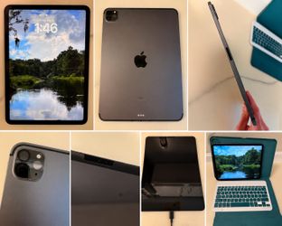 Apple iPad Pro 11-inch, 3rd generation, with the M1 chip, 128GB storage, Wi-Fi + Cellular, in Space Gray
