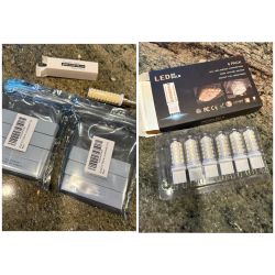 NEW (8) E12 100watt LED + (6) G9 4W Non-Dimmable Light Bulbs