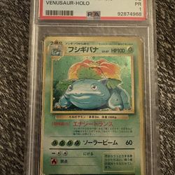 Pokemon PSA 1 Japanese Venasaur Holo #003