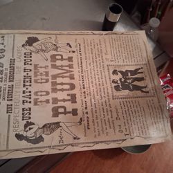 1890 rare advertisement poster