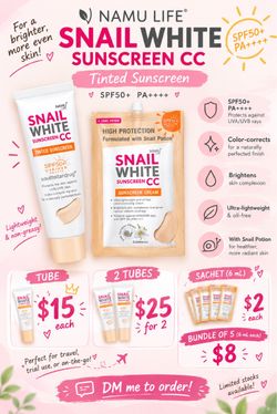 SNAIL WHITE SUNSCREEN CC