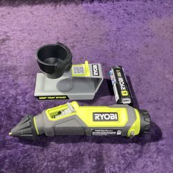🧰🛠RYOBI USB Lithium Glue Pen Kit w/2.0Ah USB Battery(NO Charging Cable)-LIKE NEW!-$30!🧰🛠