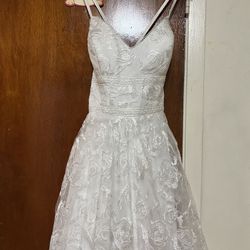 Spaghetti Wedding Dress