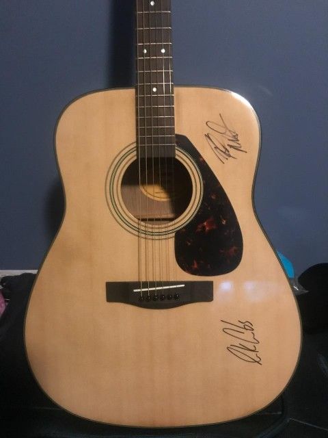 Signed Guitar - Luke Combs and Rob Williford