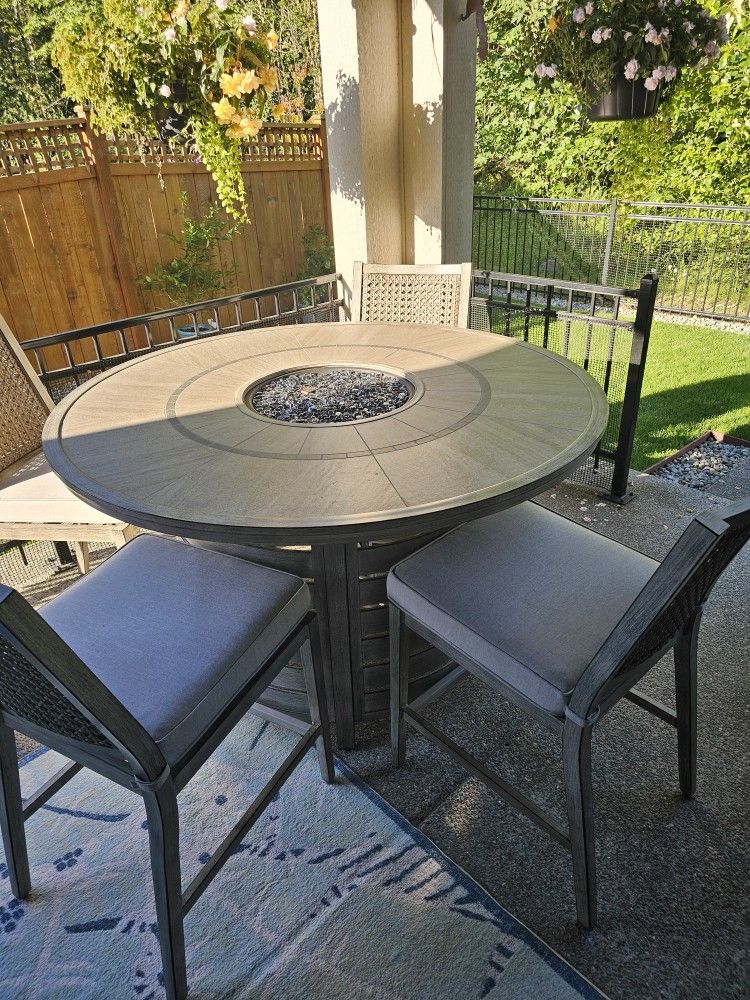 Gas Fire Pit With Table
