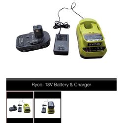 Ryobi Battery And Charger 