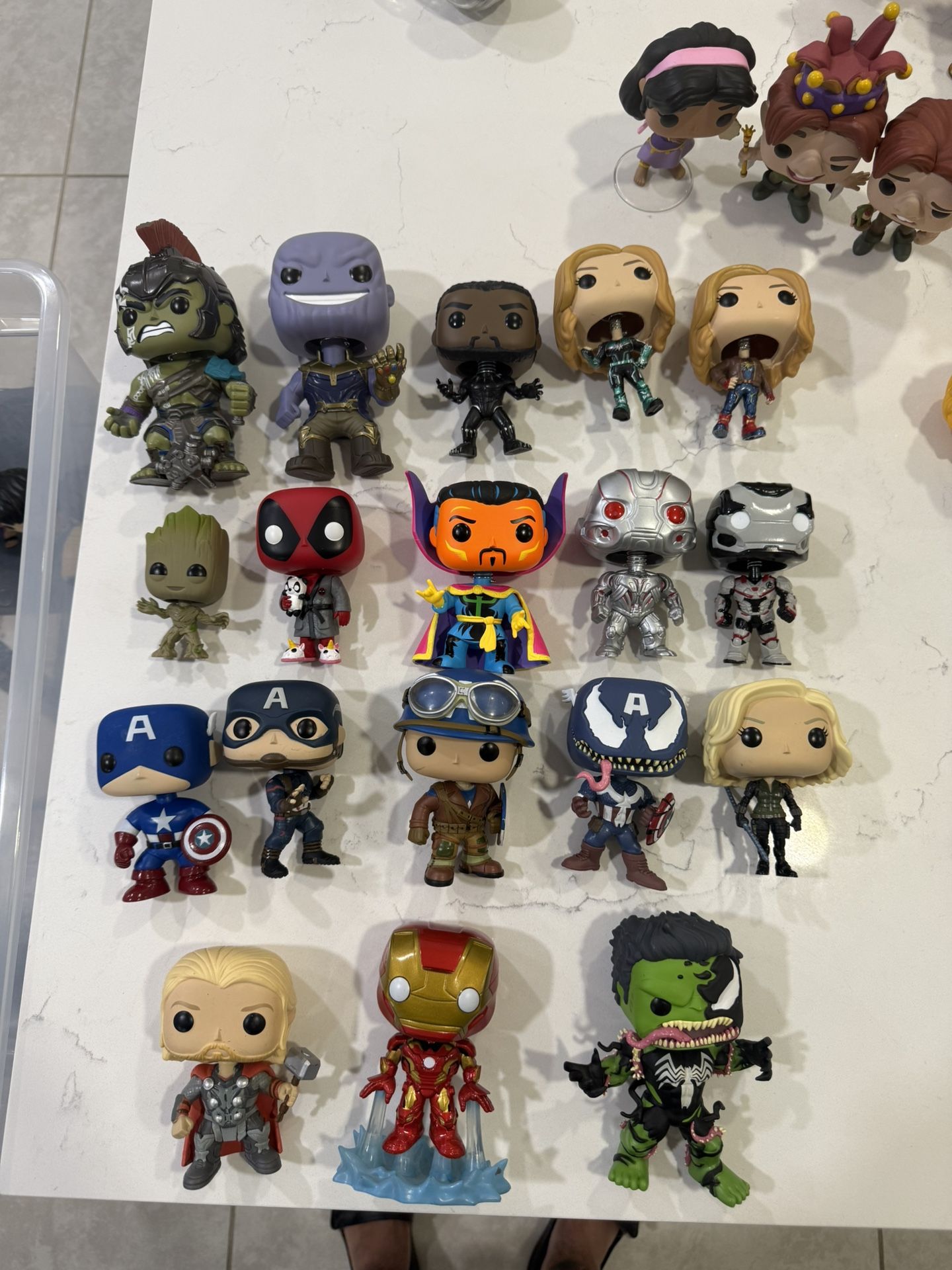 Funko Pop Marvel Lot Iron Man Captain America