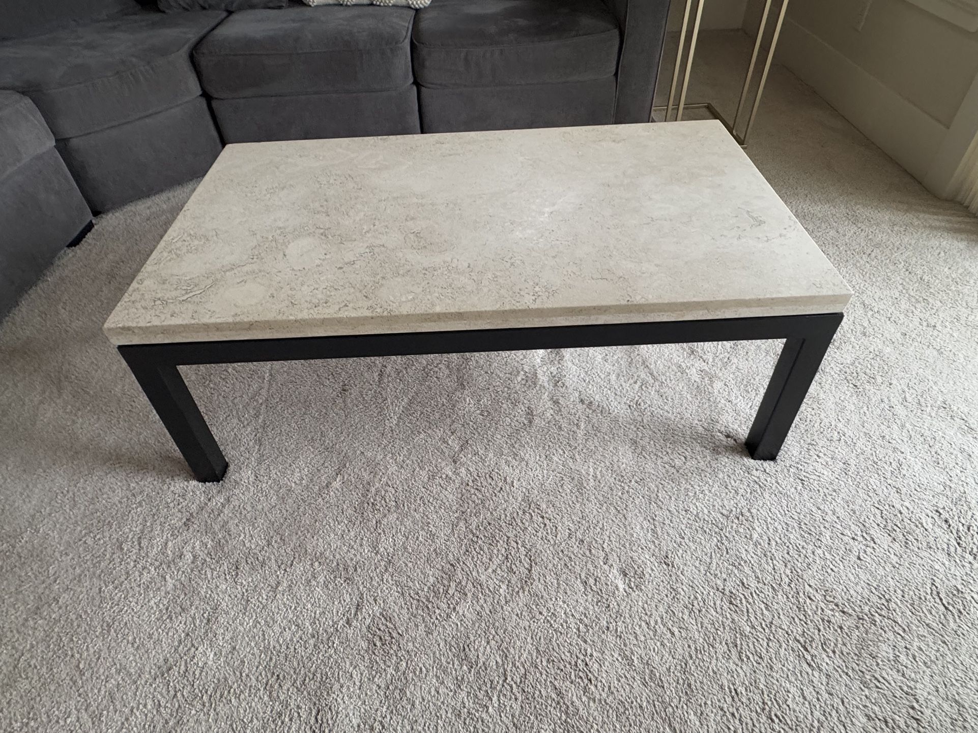 coffee table, white marble