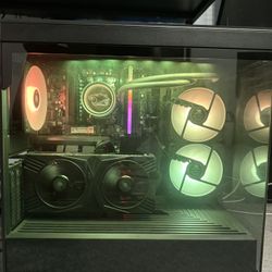 iBUYPOWER Y40 Gaming Desktop Liquid Cooled AMD Ryzen 7-7700 NVIDIA GeForce RTX 4070 12GB - 16GB DDR5 1TB SSD Black