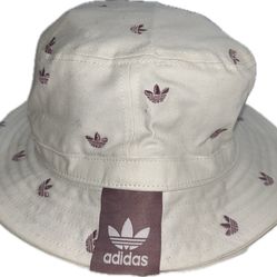 Adidas Original Trefoil White Purple Bucket Hat New Unisex $32 MSRP One Size