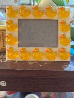 Yellow Duck Resin Picture Frame