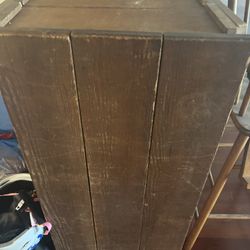 Large Wood Vintage Toy Chest