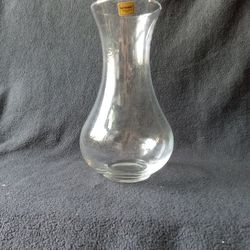 EASTER VASE LUMINARC Verrerie d’Arques FRANCE Clear Glass 8.25” High HARMONIE Hourglass Shape Vintage Excellent Condition