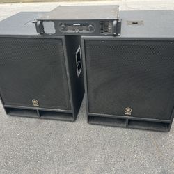Yamaha CW118V Pair With Amp