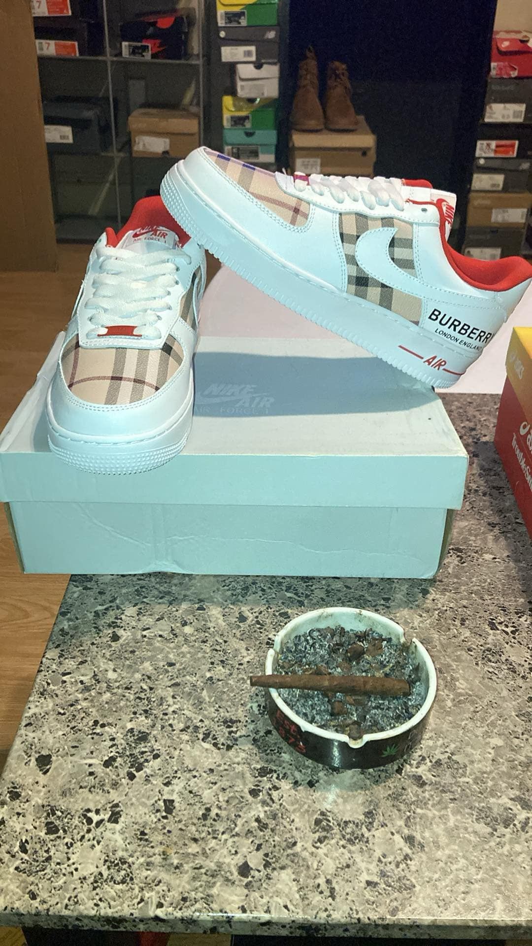Burberry/ Air One Collabs Size 7Men $90
