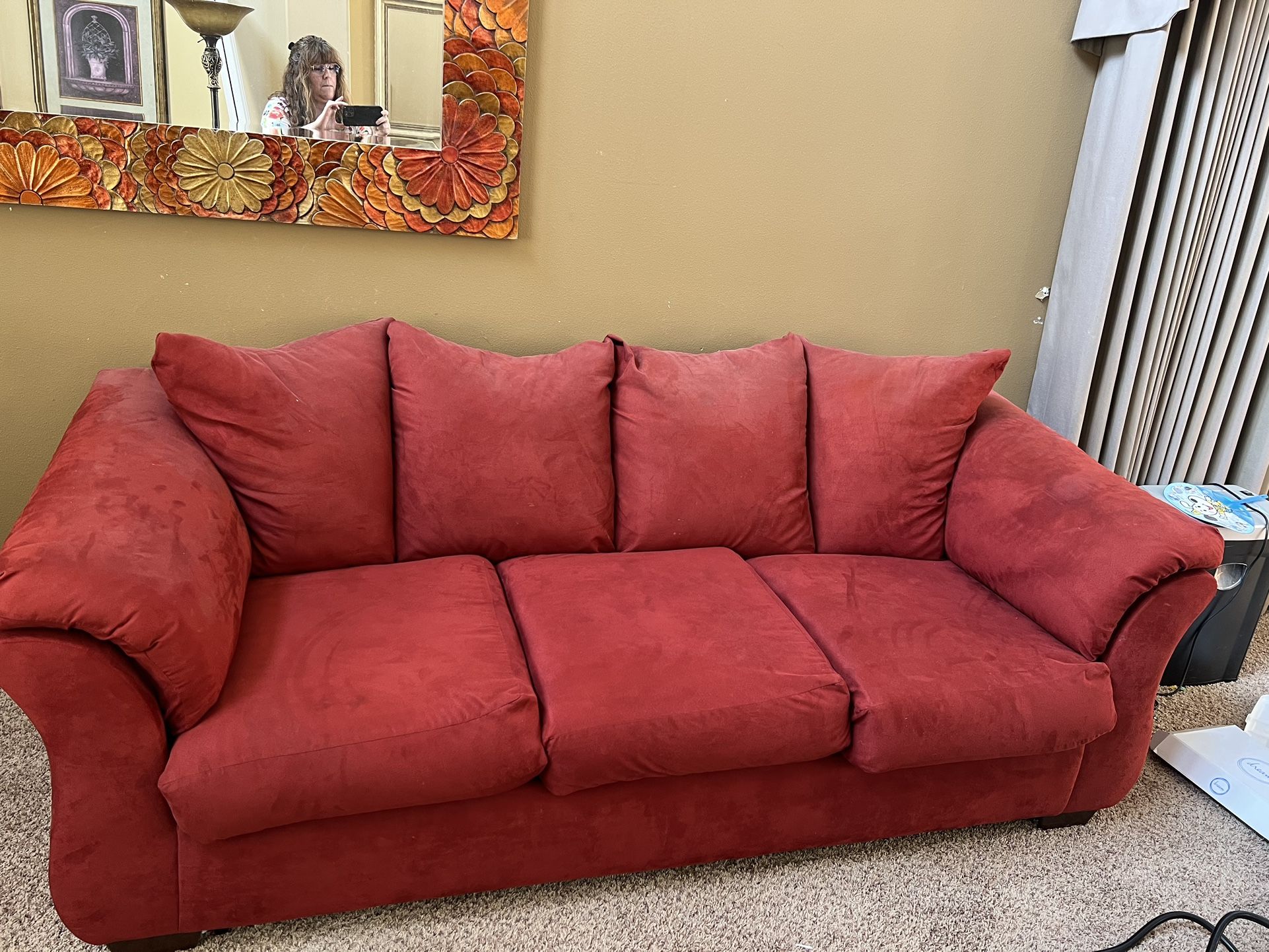 Sofa and loveseat