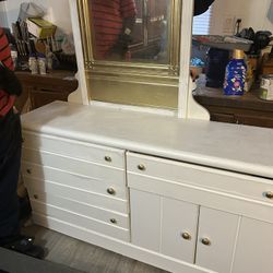 White Vanity Dresser & Desk