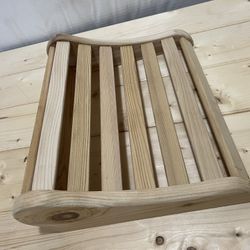 Sauna Headrest /Handmade Cedar– Ergonomic Wooden Neck & Head Support