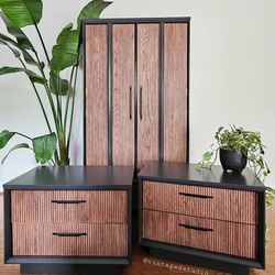 Elegant Set Of Nightstands And Armoire