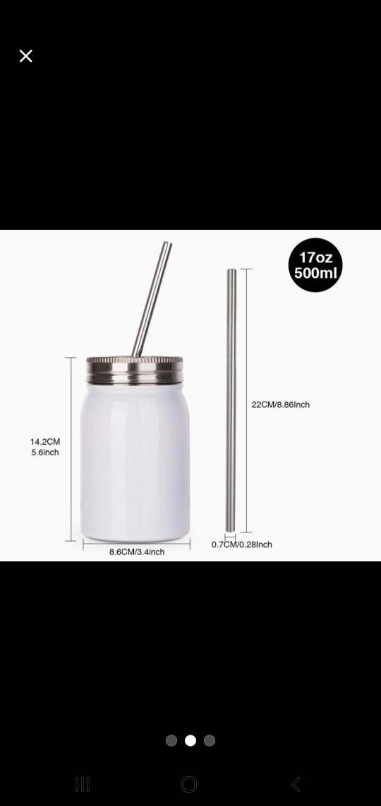 Blank Sublimation Mason Jars $9 Each