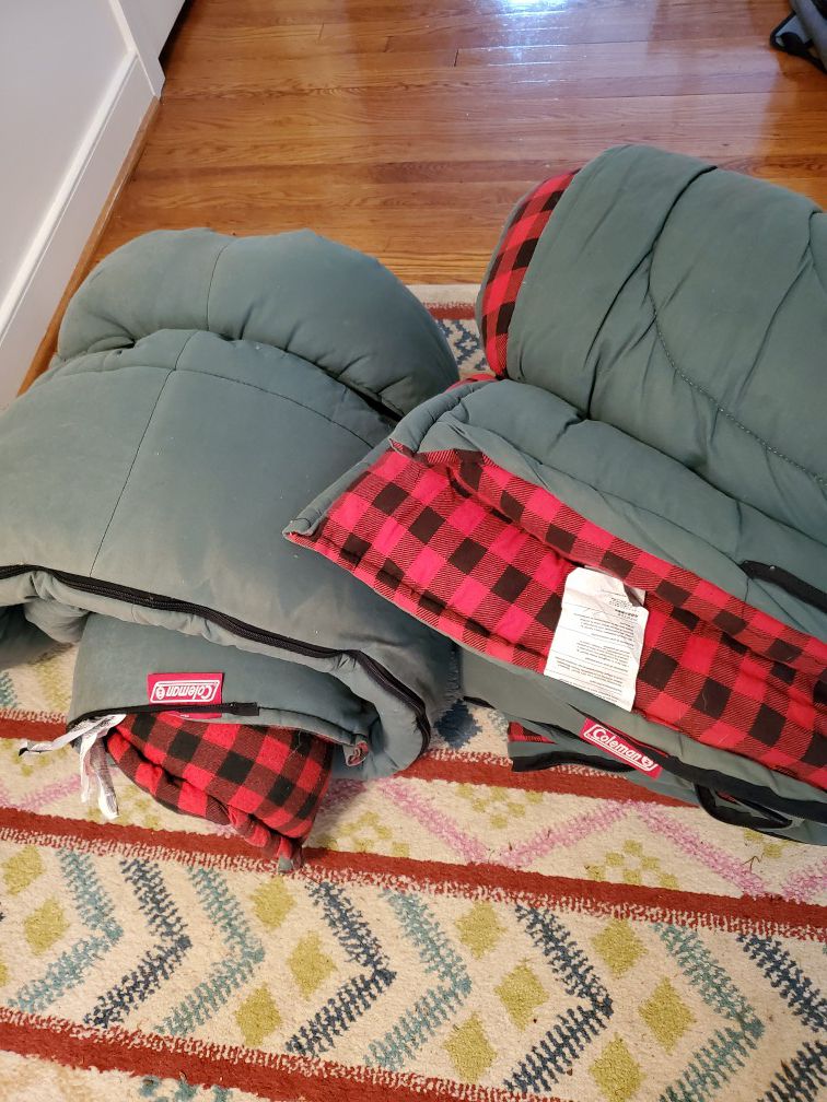 1 or 2 Coleman Sleeping Bags