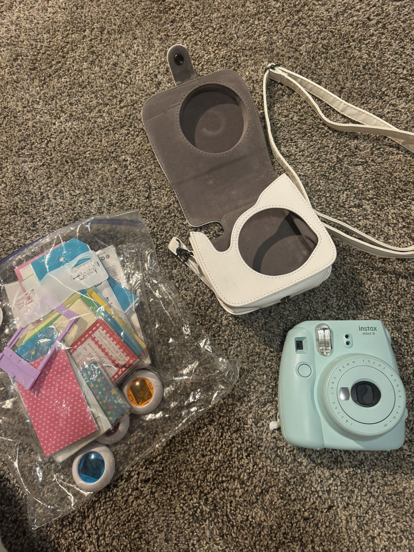 Baby Blue Polaroid + Accessories