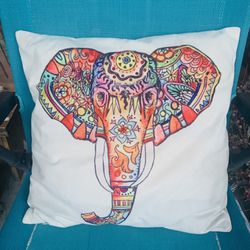 Bohemian Elephant Pillow 