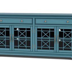 Skyy Media Console in Teal, 70 Inch