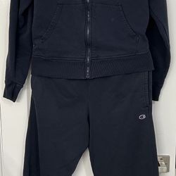 Men’s Champion Brand Navy Blue Sweatsuit
