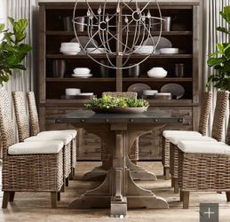 Restoration Hardware - Zinc Reclaimed Pine Dinning $650