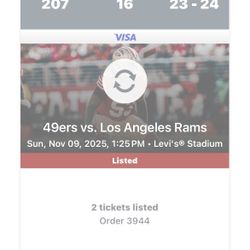 San Francisco 49ers Vs Los Angeles Rams