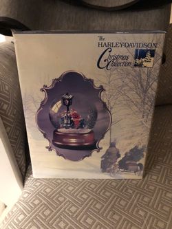 Harley Davidson Musical Santa's Helper Snow Globe